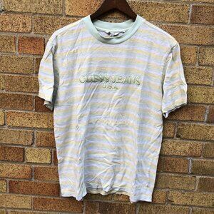 Vintage Guess X ASAP ROCKY Striped T Shirt Small